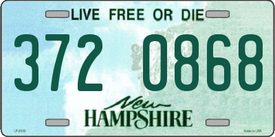NH license plate 3720868