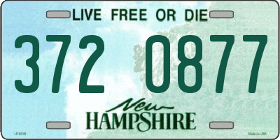 NH license plate 3720877