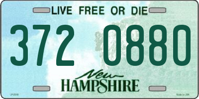 NH license plate 3720880