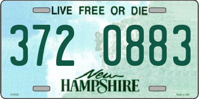 NH license plate 3720883