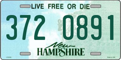 NH license plate 3720891