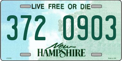 NH license plate 3720903