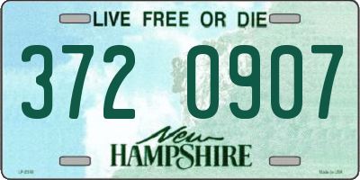 NH license plate 3720907