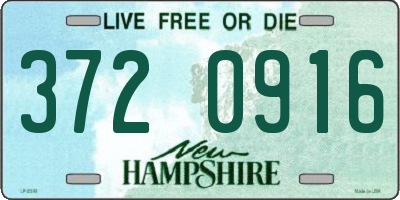 NH license plate 3720916