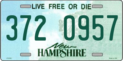NH license plate 3720957