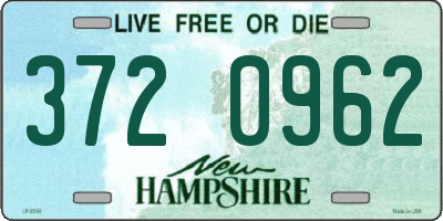 NH license plate 3720962