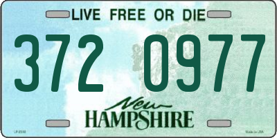 NH license plate 3720977