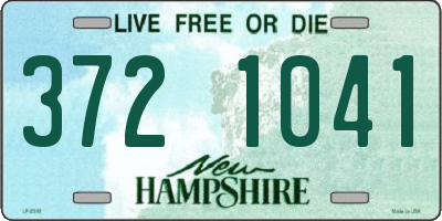 NH license plate 3721041