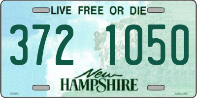 NH license plate 3721050