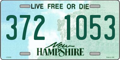 NH license plate 3721053