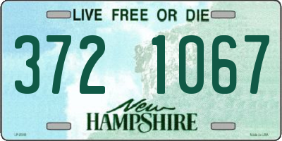 NH license plate 3721067