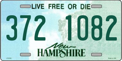 NH license plate 3721082