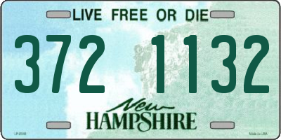 NH license plate 3721132