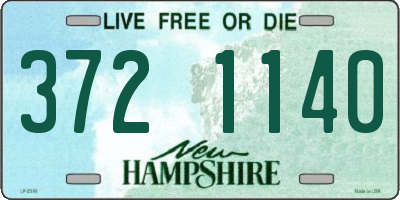 NH license plate 3721140