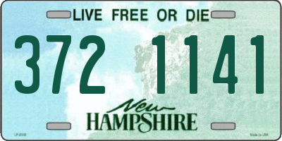 NH license plate 3721141