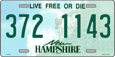 NH license plate 3721143