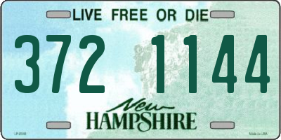 NH license plate 3721144