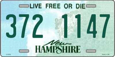 NH license plate 3721147