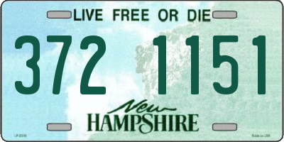NH license plate 3721151