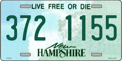 NH license plate 3721155