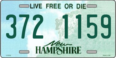 NH license plate 3721159
