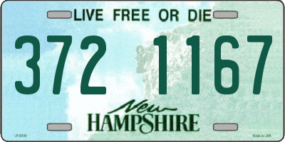 NH license plate 3721167