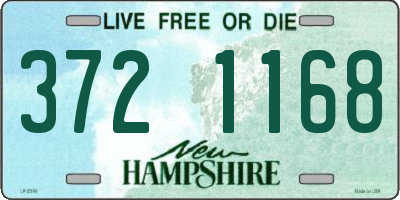 NH license plate 3721168