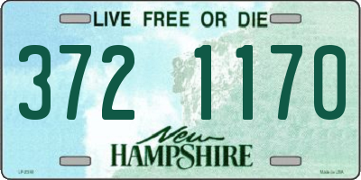 NH license plate 3721170
