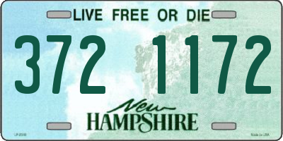NH license plate 3721172