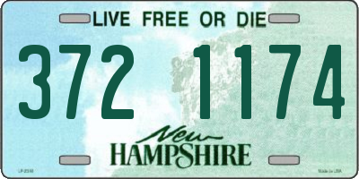 NH license plate 3721174