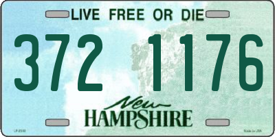 NH license plate 3721176