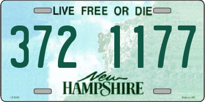 NH license plate 3721177