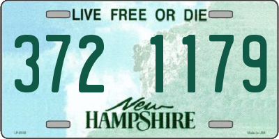 NH license plate 3721179