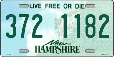 NH license plate 3721182
