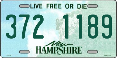 NH license plate 3721189