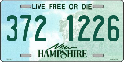 NH license plate 3721226