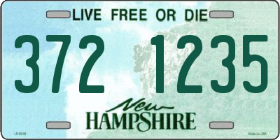 NH license plate 3721235