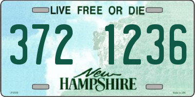 NH license plate 3721236