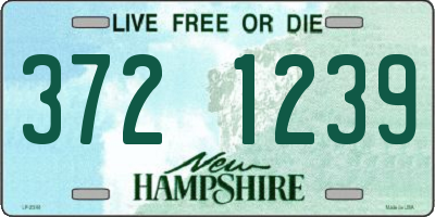 NH license plate 3721239