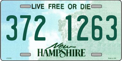 NH license plate 3721263
