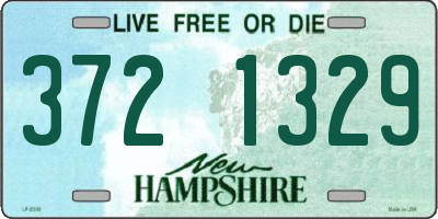 NH license plate 3721329