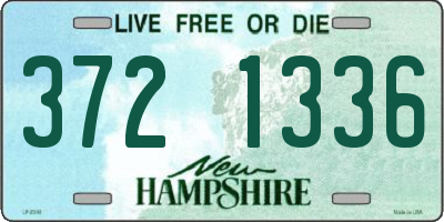 NH license plate 3721336