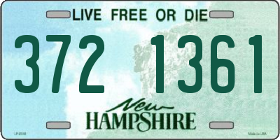 NH license plate 3721361
