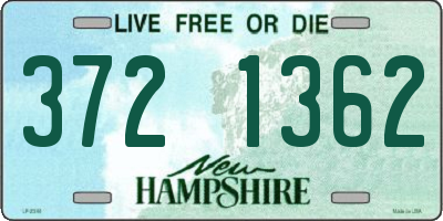 NH license plate 3721362