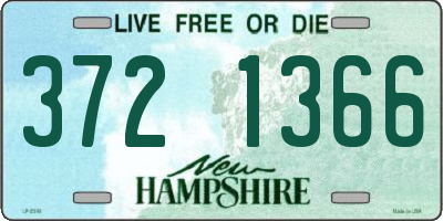 NH license plate 3721366