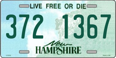 NH license plate 3721367