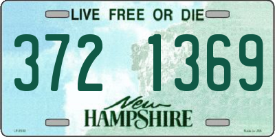 NH license plate 3721369