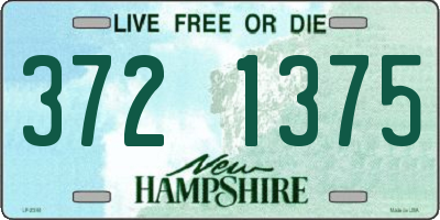 NH license plate 3721375