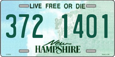 NH license plate 3721401