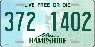 NH license plate 3721402